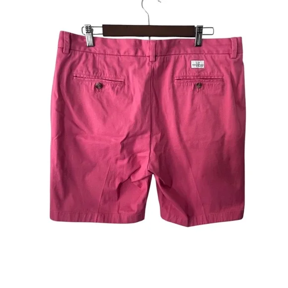 Vineyard Vines Shorts Mens 37 Pink Chino Preppy Casual Cotton Twill - Picture 3 of 10